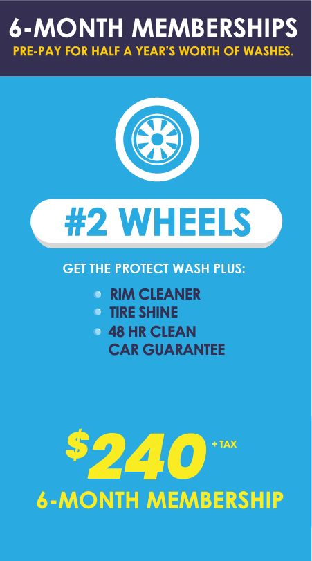 $20, Includes: Hand Prep, Hand-Dry Finish, Bug-Free Guarantee, Free Vacuums, Hand-Dry Door Jambs, Under-body Spray, Rain Repellent, Hot Wax, Rim Cleaner, Tire Shine, Total Body Protectant, Mud Blasters, 48-Hour Clean-Car Guarantee